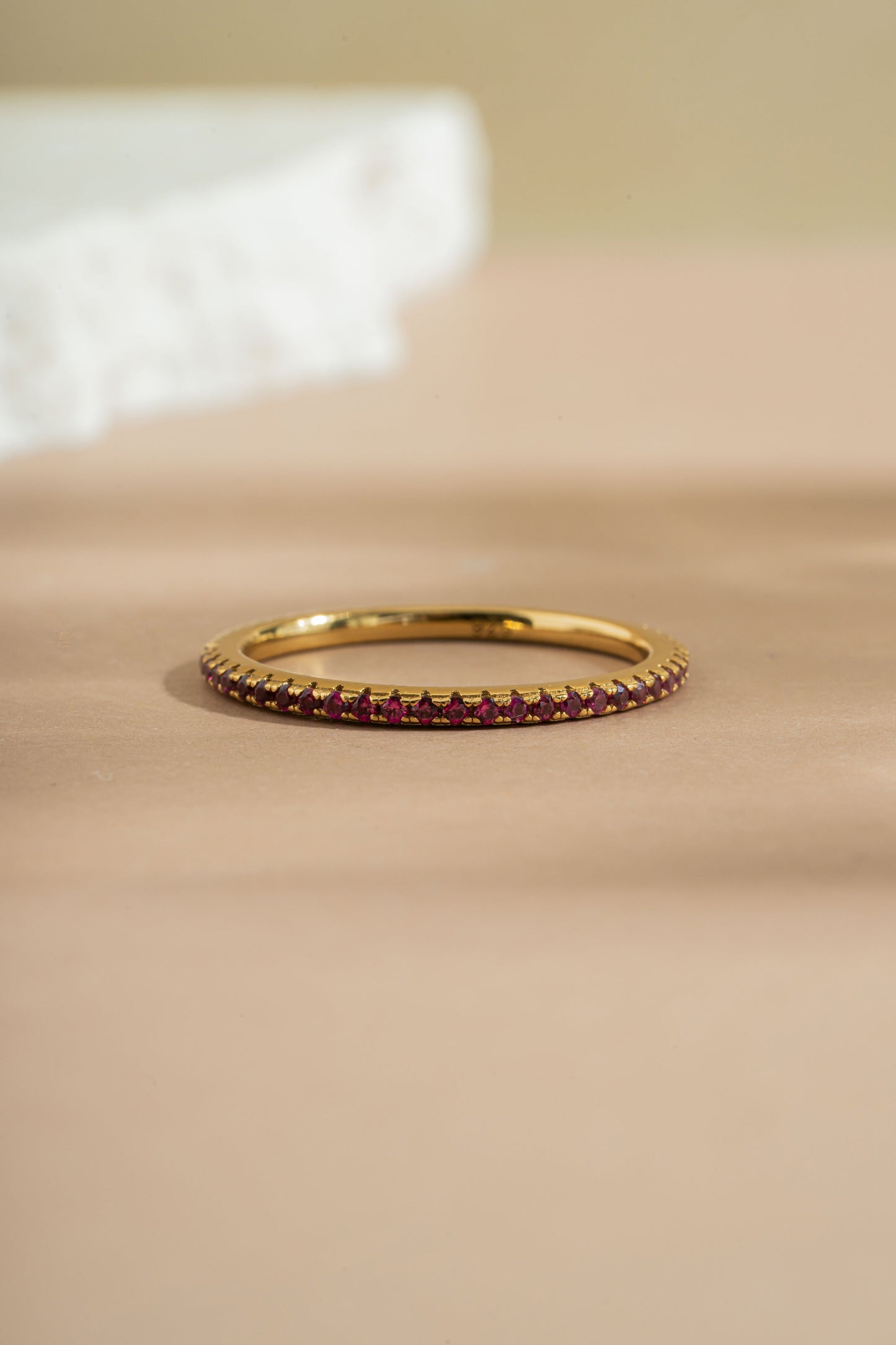 Ruby Birthstone Eternity Ring