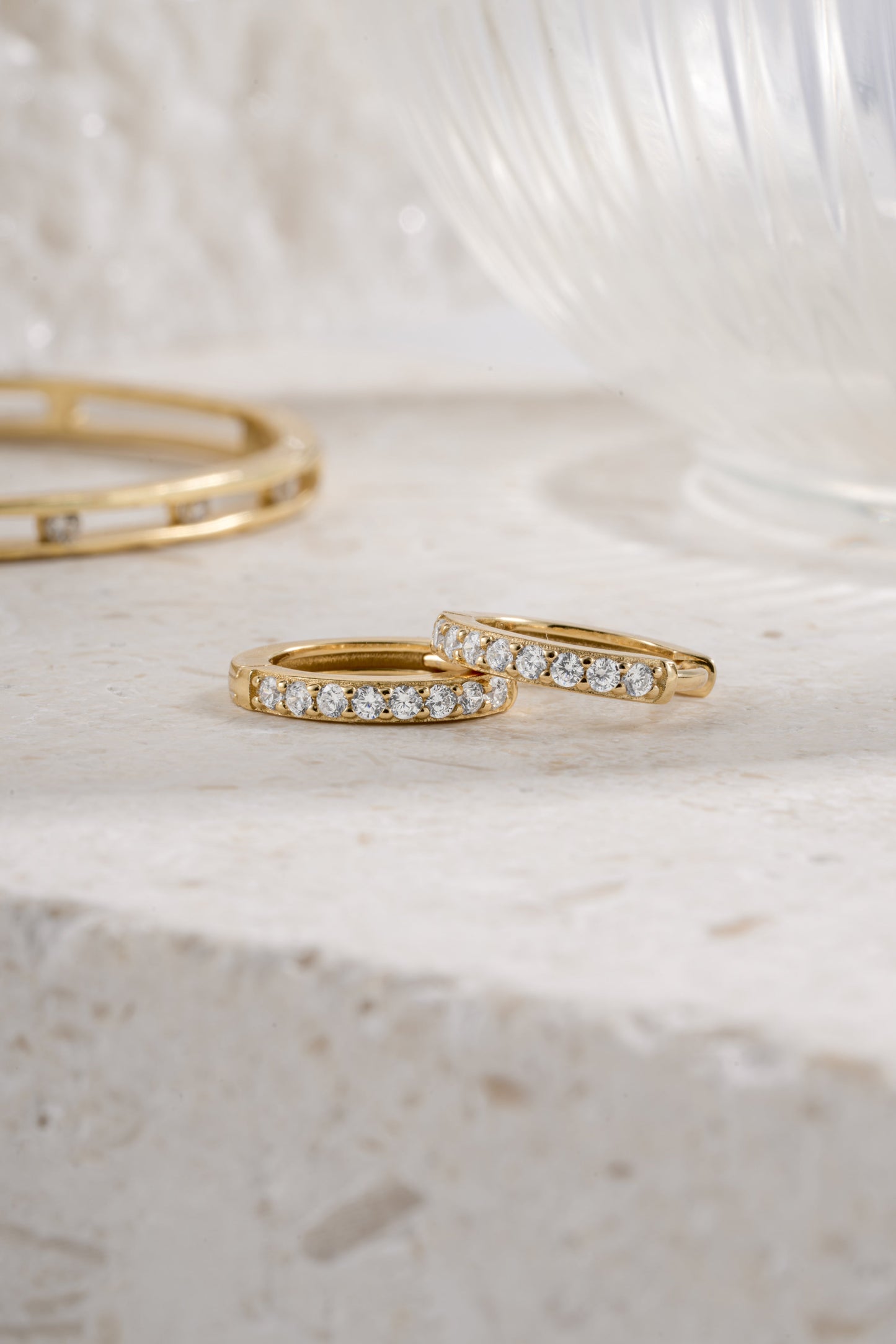 11mm Diamond Huggies (Multiple Sizes Available)
