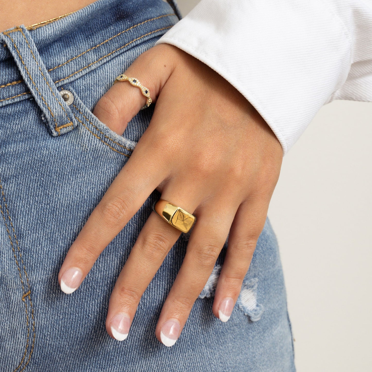 Large Square Signet Ring