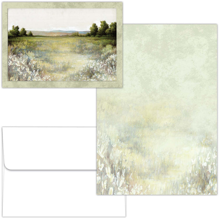 Green Landscape | Notecards with Keepsake Box