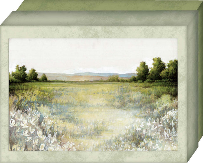 Green Landscape | Notecards with Keepsake Box