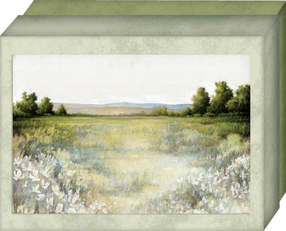 Green Landscape | Notecards with Keepsake Box