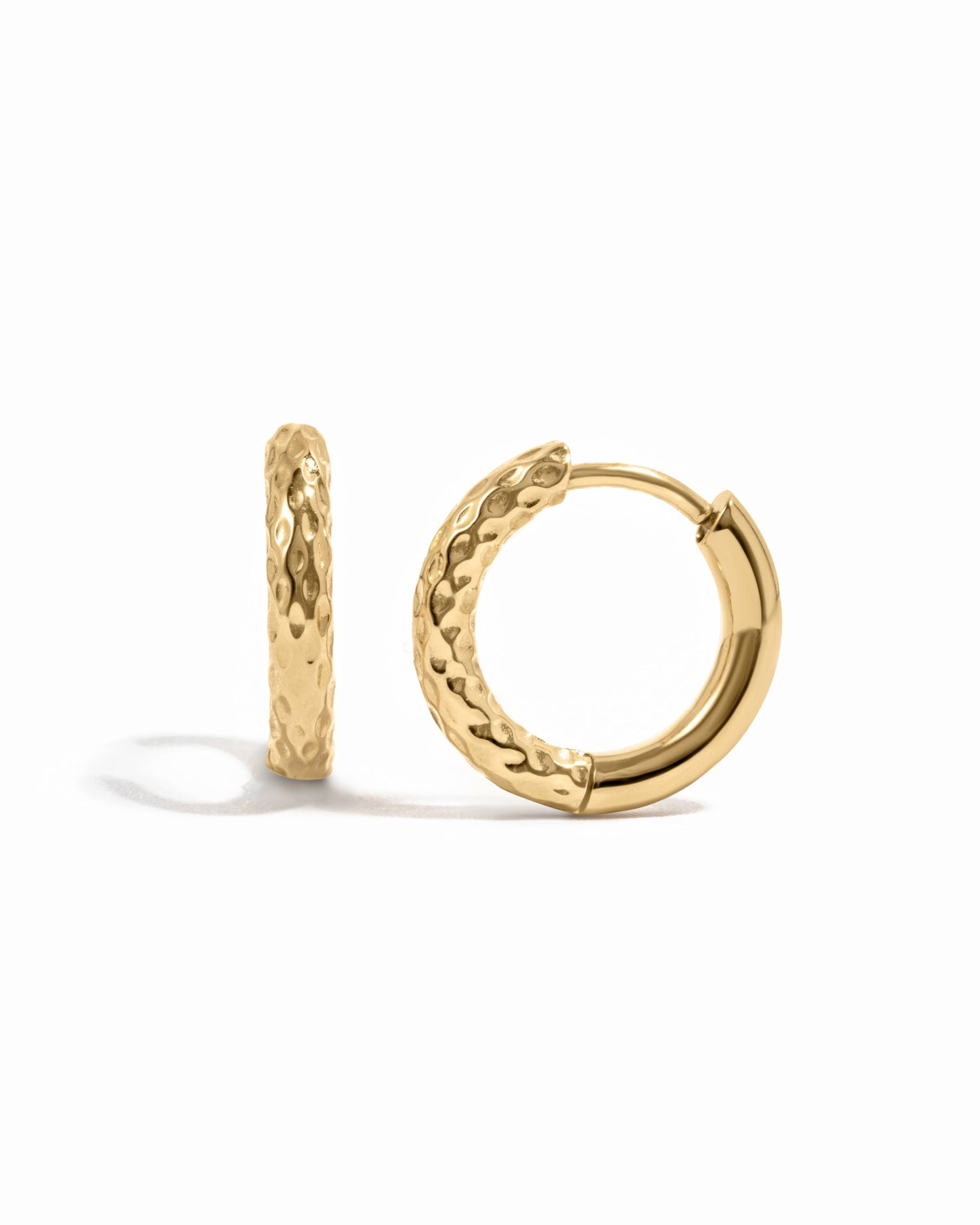 Loren Textured Hoops