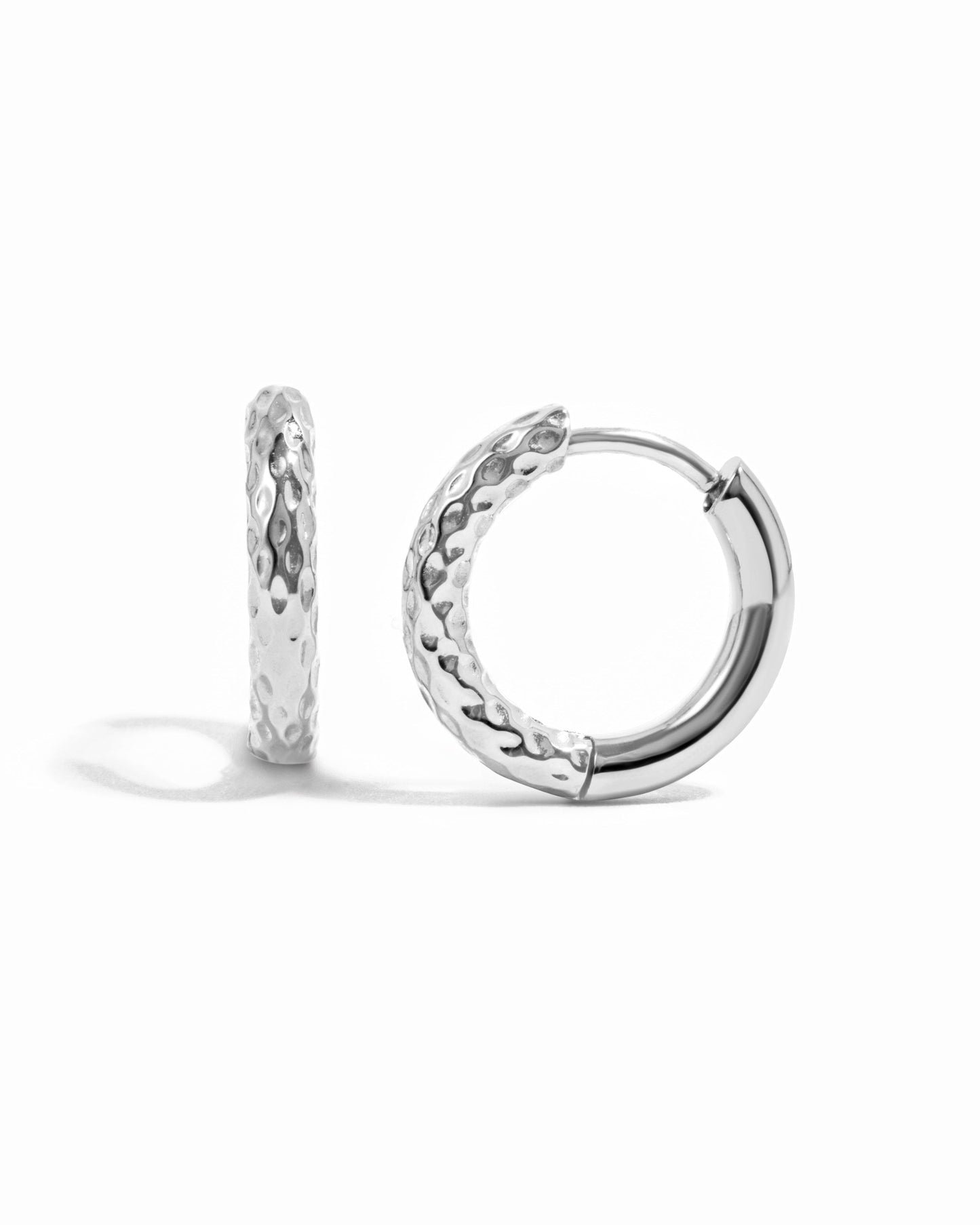Loren Textured Hoops