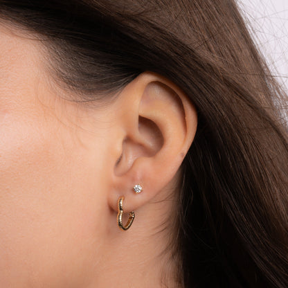 Heart Shaped Hoops
