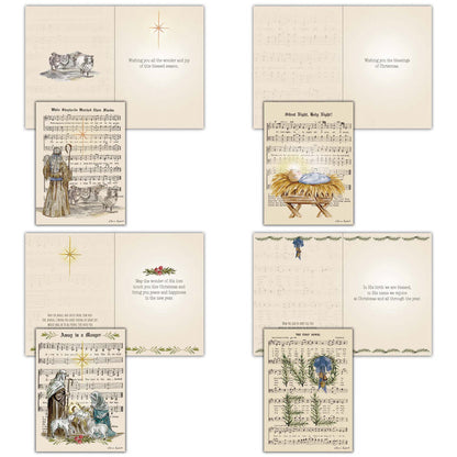 Holy Night Wonders | Religious Christmas Cards by Shared Blessings - 12 Assorted Cards with KJV Scripture