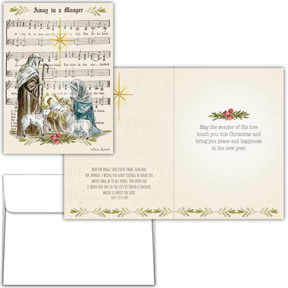 Holy Night Wonders | Religious Christmas Cards by Shared Blessings - 12 Assorted Cards with KJV Scripture