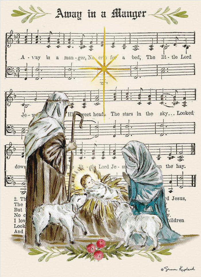 Holy Night Wonders | Religious Christmas Cards by Shared Blessings - 12 Assorted Cards with KJV Scripture