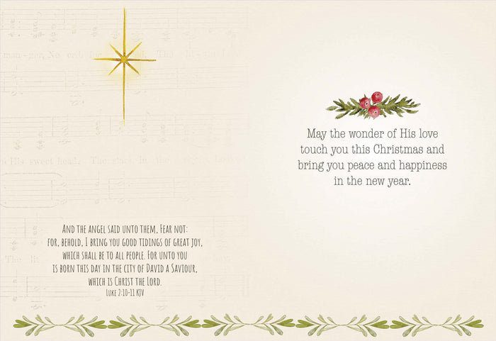 Holy Night Wonders | Religious Christmas Cards by Shared Blessings - 12 Assorted Cards with KJV Scripture
