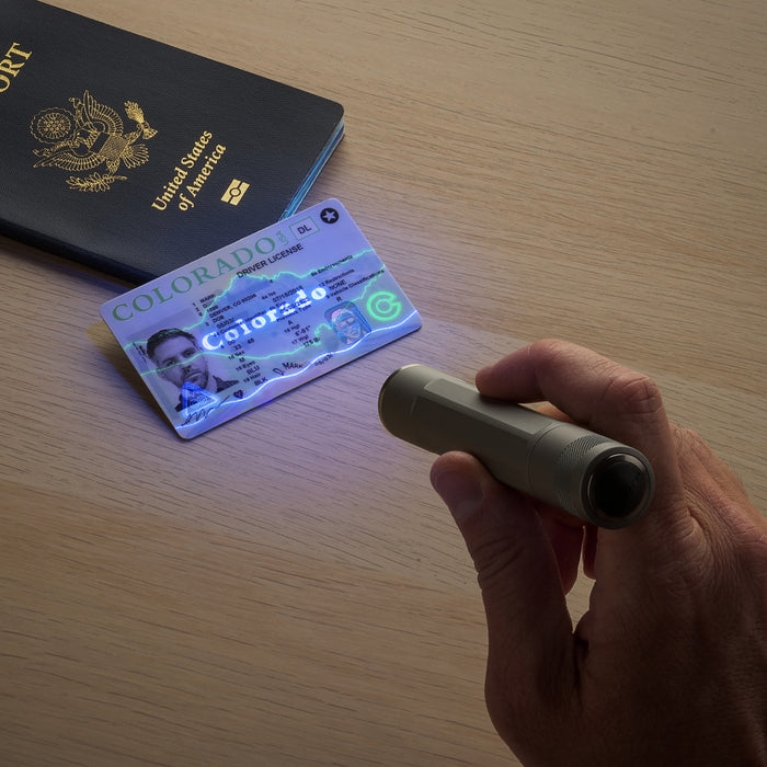 INOVA® X5® UV LED Flashlight, in use