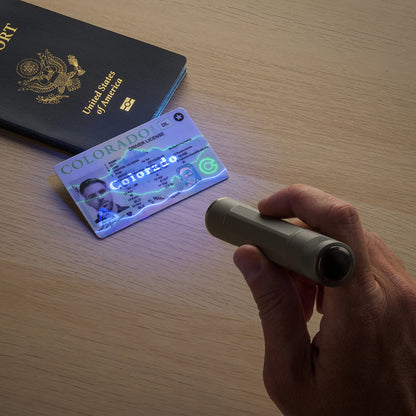 INOVA® X5® UV LED Flashlight, in use