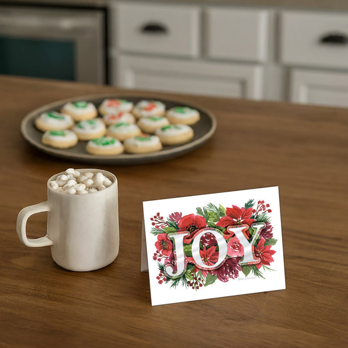 card on a table