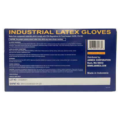 Latex Powder Free Industrial Gloves, Large - 100/BOX