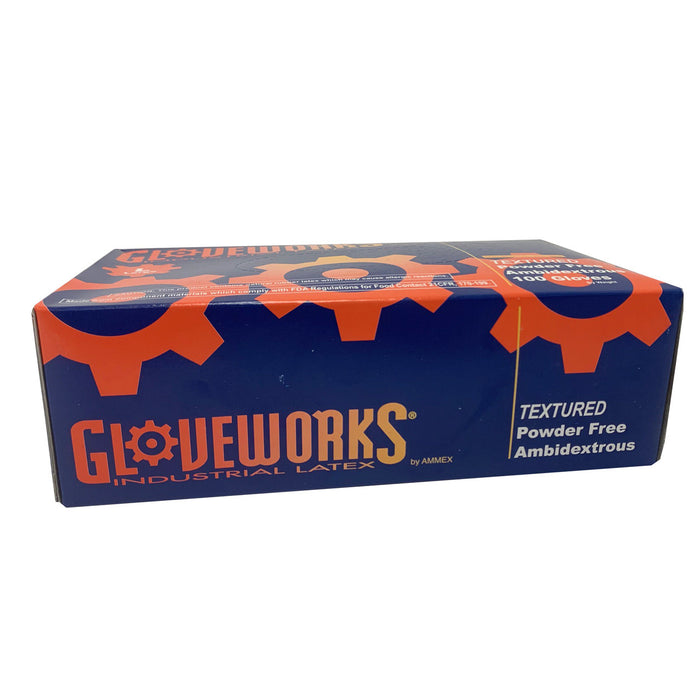 Latex Powder Free Industrial Gloves, Large - 100/BOX