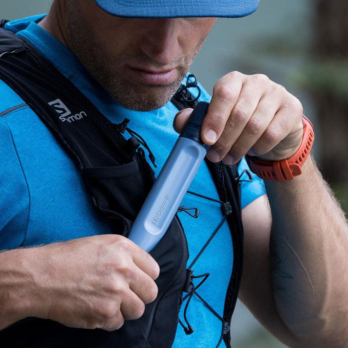 LifeStraw Peak Series Water Filter Straw, Mountain Blue