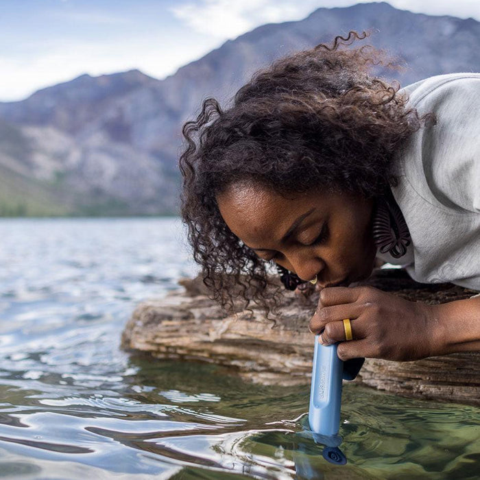 LifeStraw Peak Series Water Filter Straw, Mountain Blue