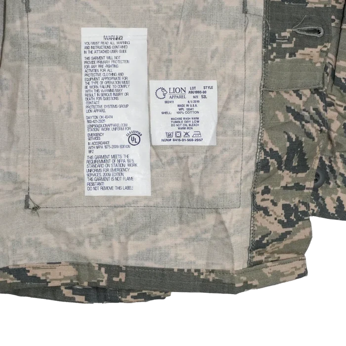 Lion Apparel ABU Ripstop Shirt - 52L, 3XLarge - Army & Outdoors - Field Shirts