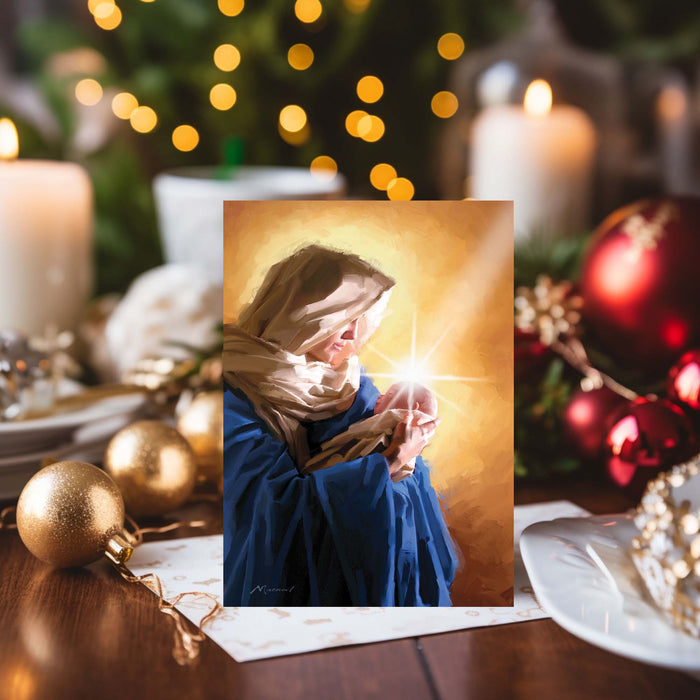 Madonna and Child | Shared Blessings Christian Christmas Cards, 18 Count, 5 x 7 Inch