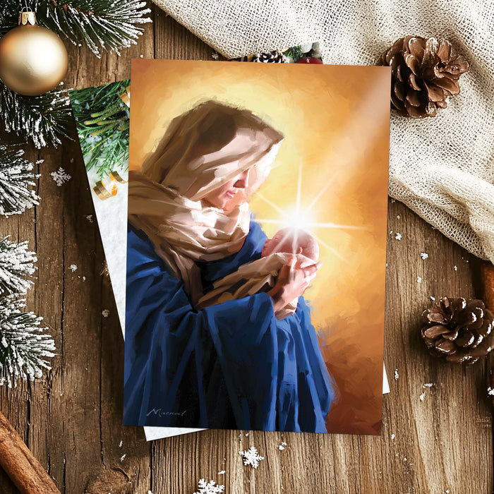Madonna and Child | Shared Blessings Christian Christmas Cards, 18 Count, 5 x 7 Inch