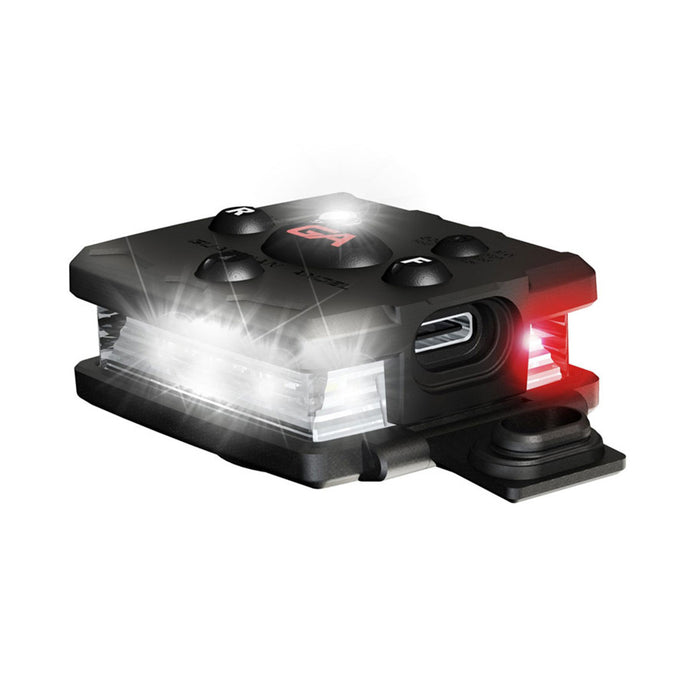 Micro Series White/Red Wearable Safety Light