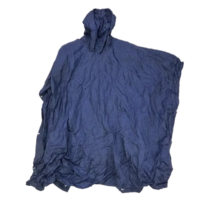 Military Style Blue Poncho - Army & Outdoors - Rain Jackets
