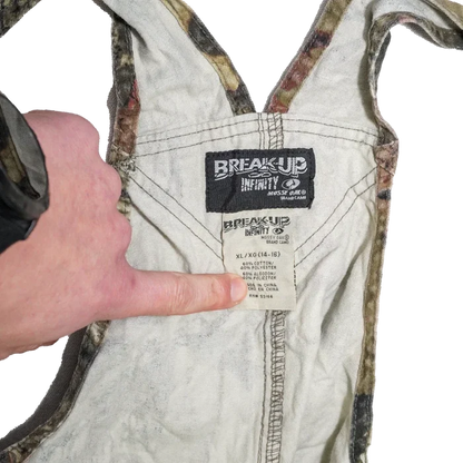 Mossy Oak Break Up Camo Kids Bib Overalls - XLarge - Army & Outdoors - Overalls
