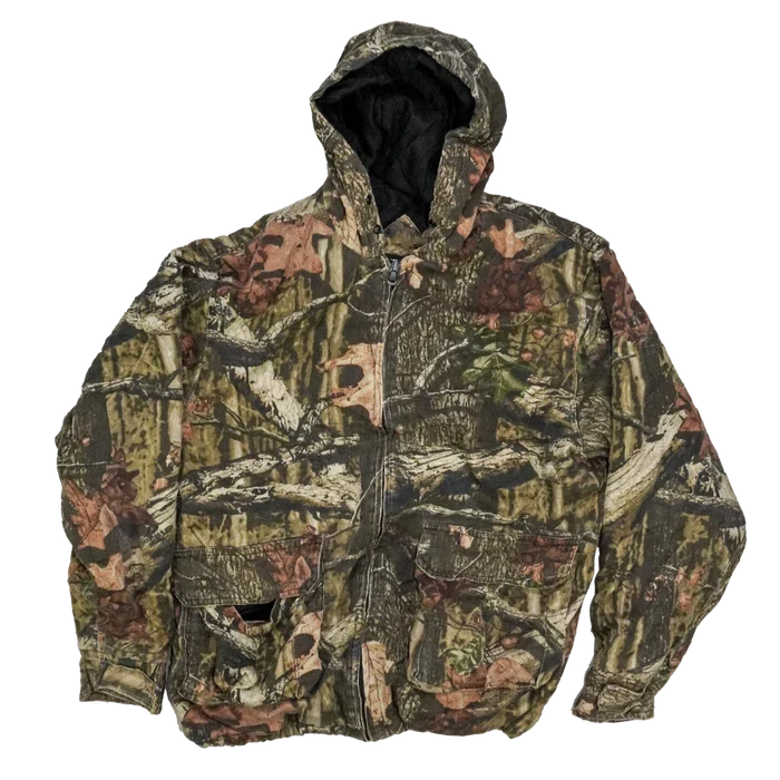 Mossy Oak Break Up Camo Lined Jacket - Medium - Army & Outdoors - Field Jackets