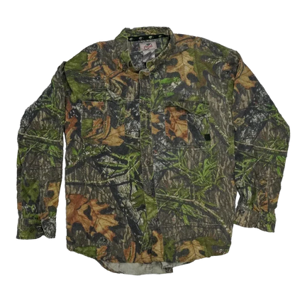 Mossy Oak Camo Field Shirt - Large - Army & Outdoors - Field Shirts