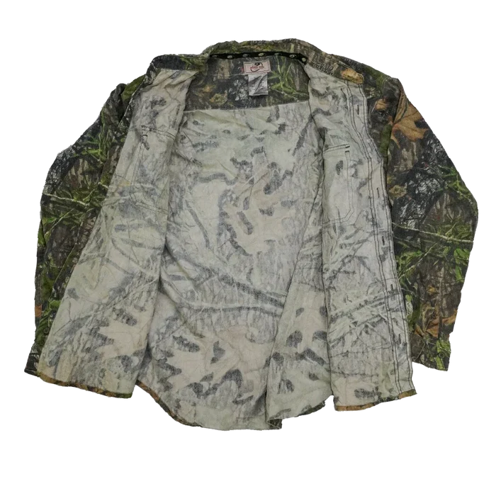 Mossy Oak Camo Field Shirt - Large - Army & Outdoors - Field Shirts