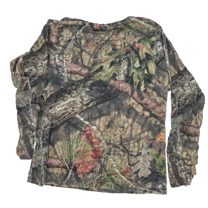Mossy Oak Women's V-Neck Long Sleeve Shirt - Size 20, 2XLarge - Army & Outdoors - Field Shirts