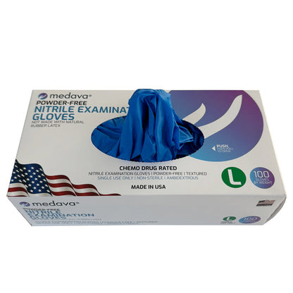 Nitrile Exam Gloves, top- open