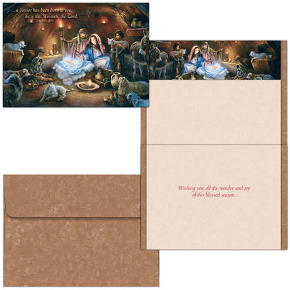 No Room in the Inn | Boxed Christian Christmas Cards, 18 Count