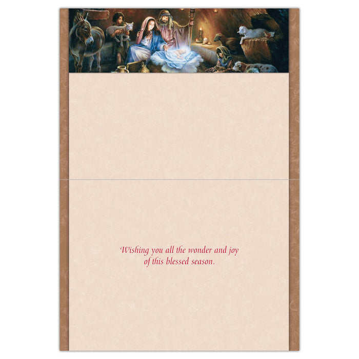 No Room in the Inn | Boxed Christian Christmas Cards, 18 Count