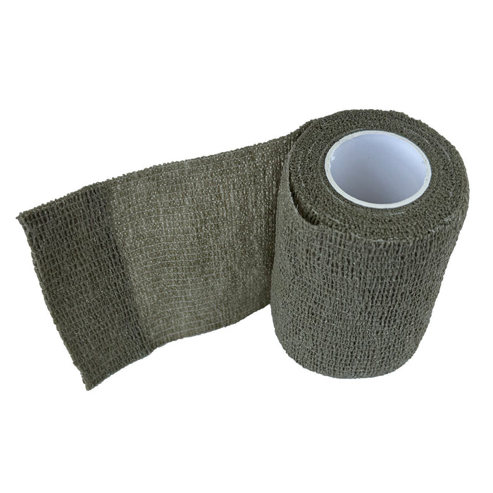 OD Green Cohesive Wrap, unrolled