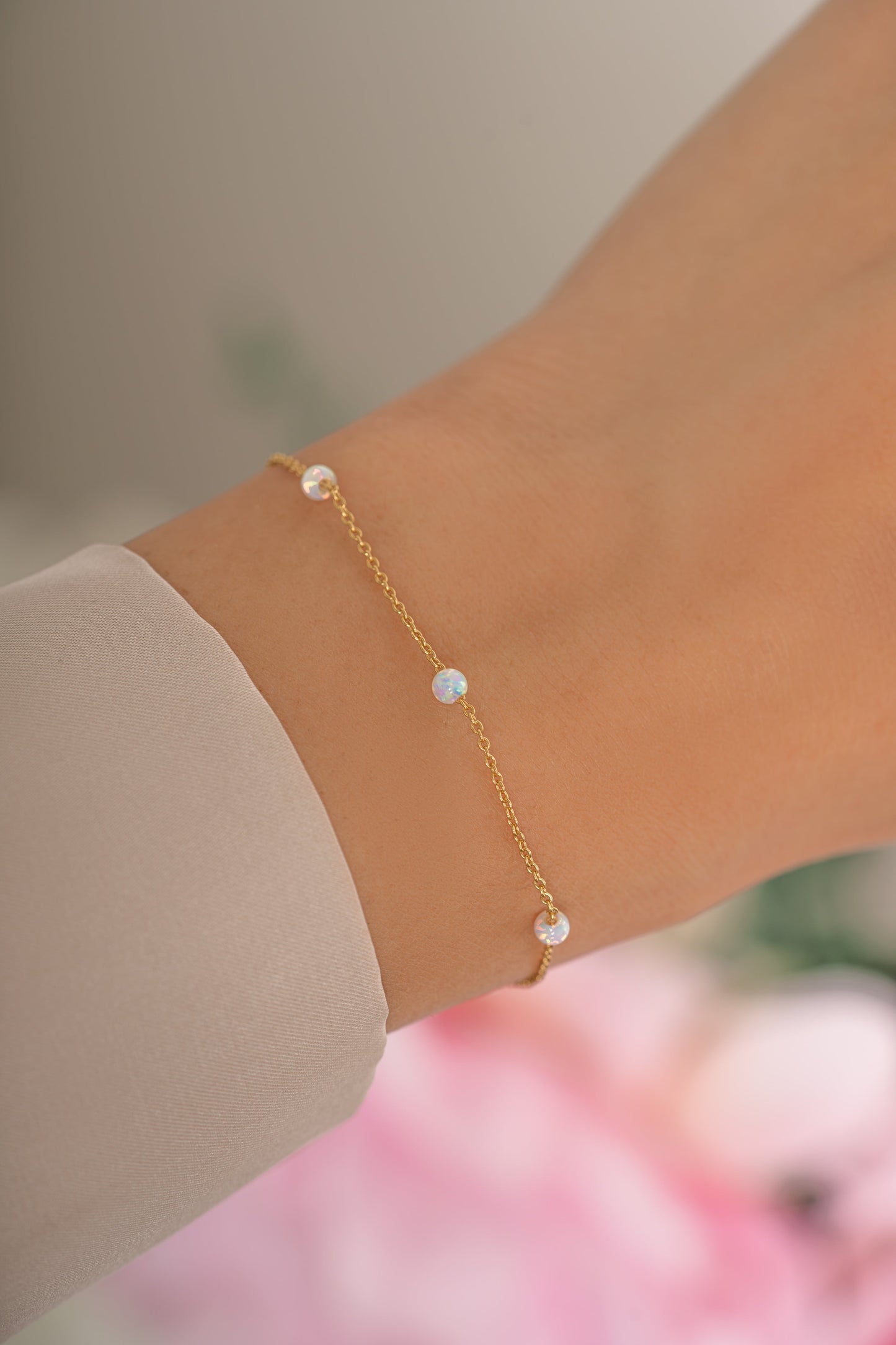 Opal Beaded Bracelet