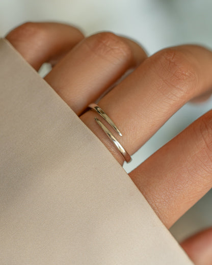 Open Spiral Ring