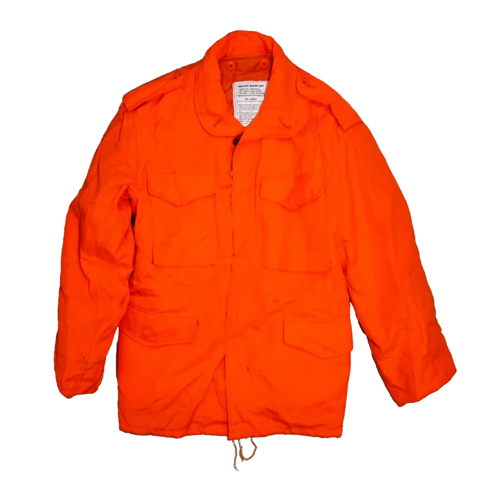 Orange M65 Field Jacket with Liner - Small - Army & Outdoors - Field Jackets