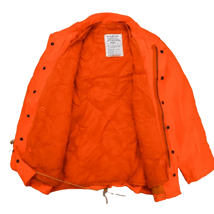 Orange M65 Field Jacket with Liner - Small - Army & Outdoors - Field Jackets