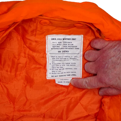 Orange M65 Field Jacket with Liner - Small - Army & Outdoors - Field Jackets