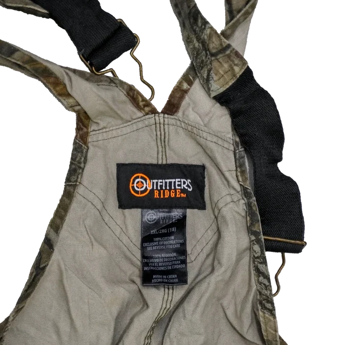 Outfitters Ridge Realtree Camo Kids Bib Overalls - 2XLarge - Army & Outdoors - Overalls
