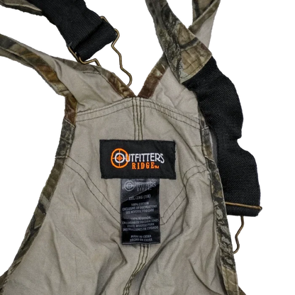 Outfitters Ridge Realtree Camo Kids Bib Overalls - 2XLarge - Army & Outdoors - Overalls
