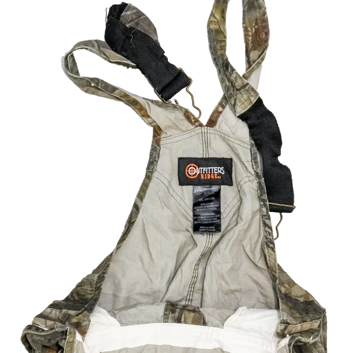 Outfitters Ridge Realtree Camo Kids Bib Overalls - 2XLarge - Army & Outdoors - Overalls