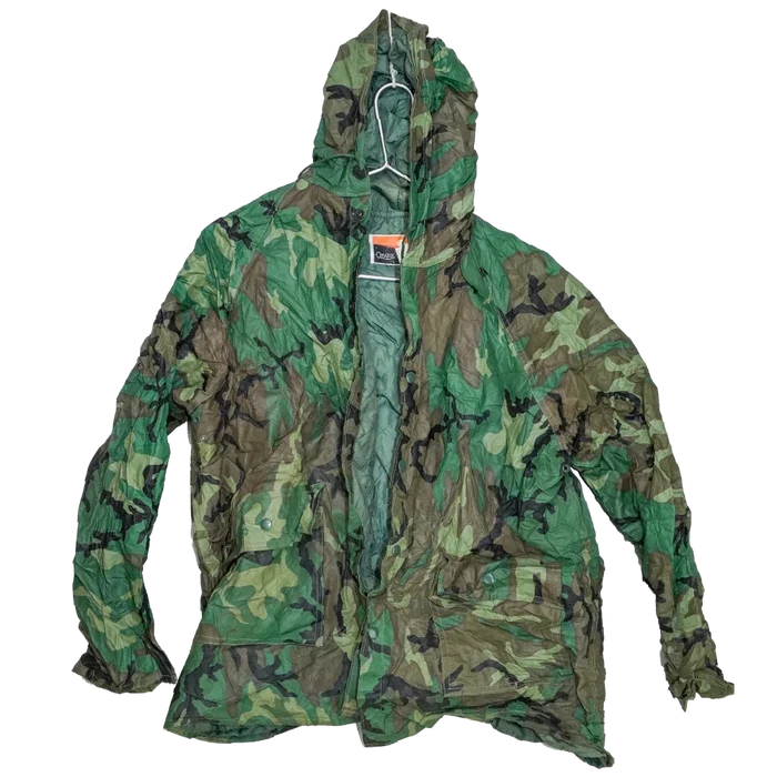 Ozark Trail Woodland PVC Rain Jacket - Large - Army & Outdoors - Rain Jackets