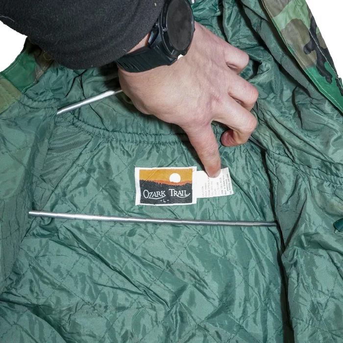 Ozark Trail Woodland PVC Rain Jacket - Large - Army & Outdoors - Rain Jackets