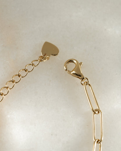 Tennis and Paperclip Necklace
