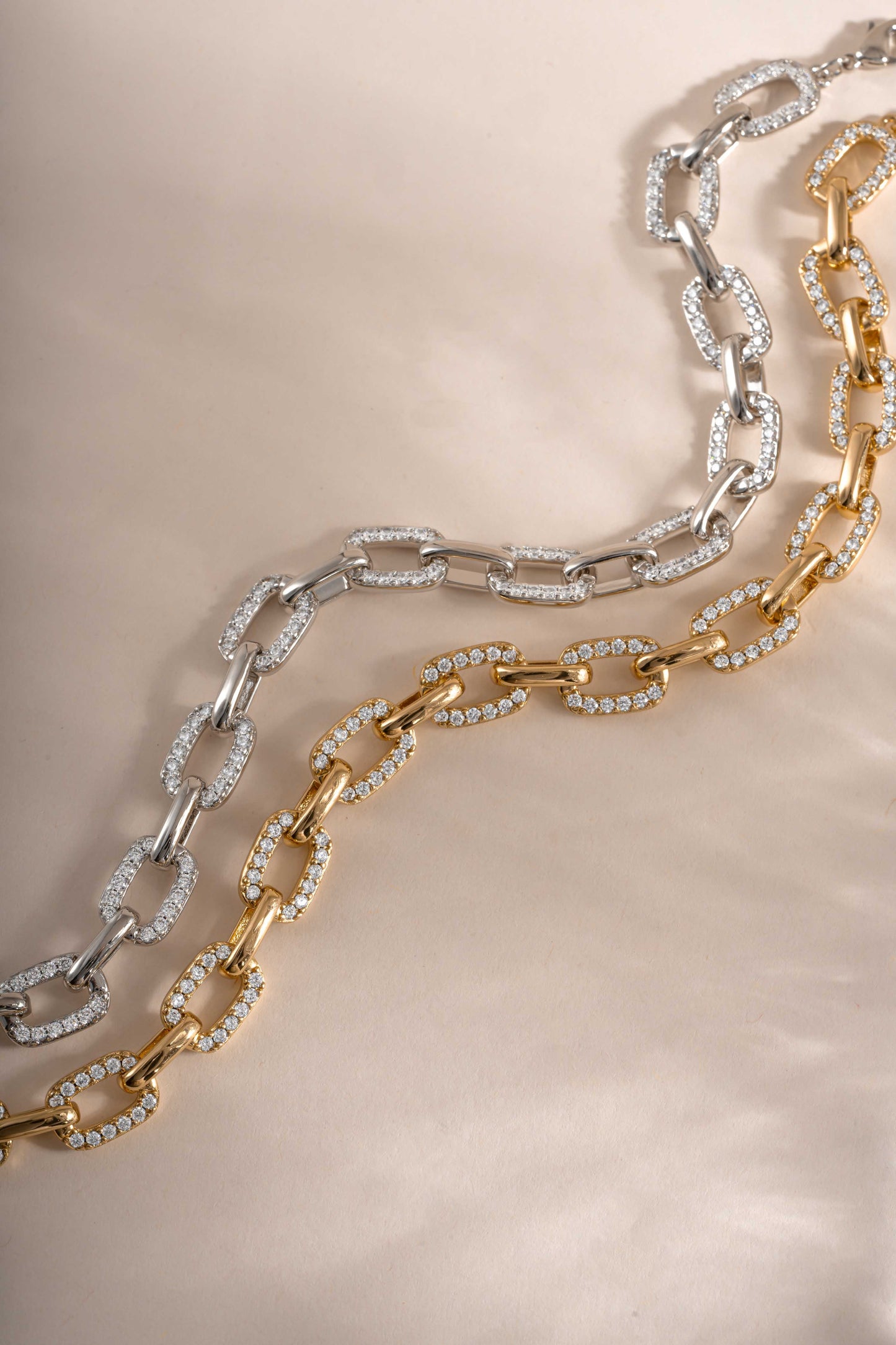 Pave Chain Link Bracelet