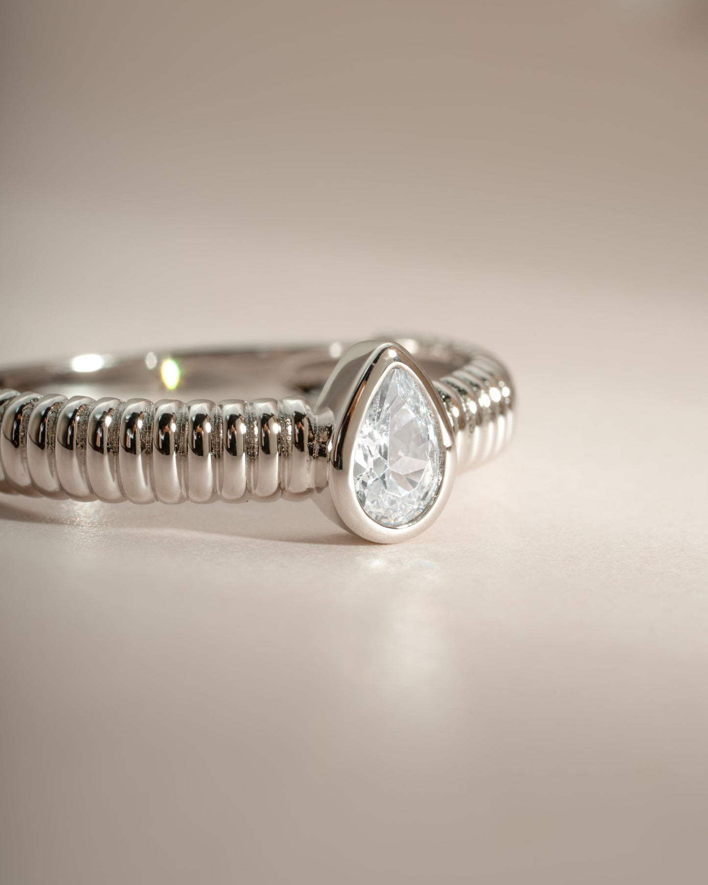 Pear Statement Ring