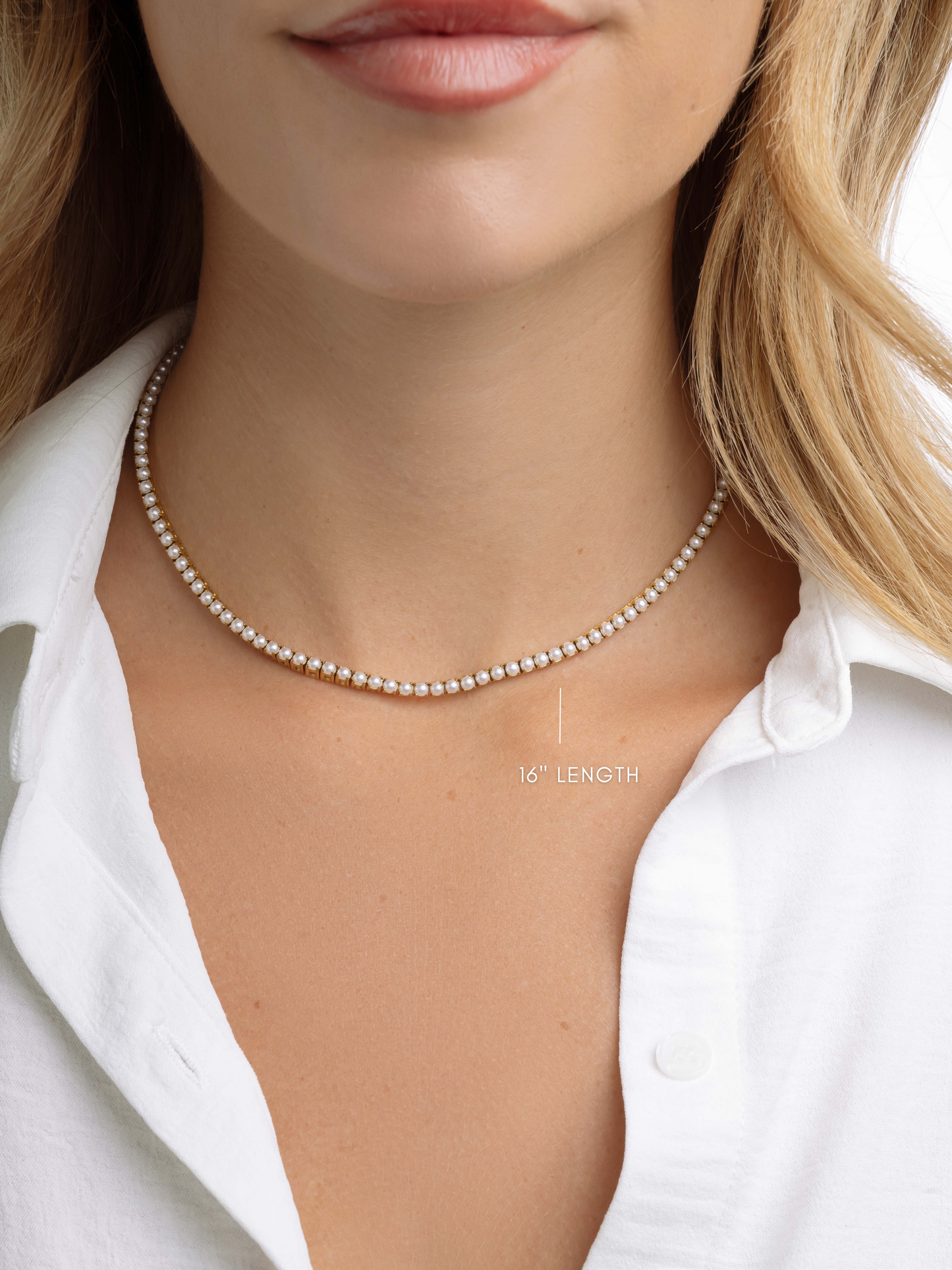 Pearl Tennis Necklace