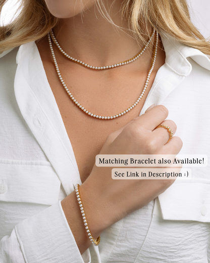 Pearl Tennis Necklace