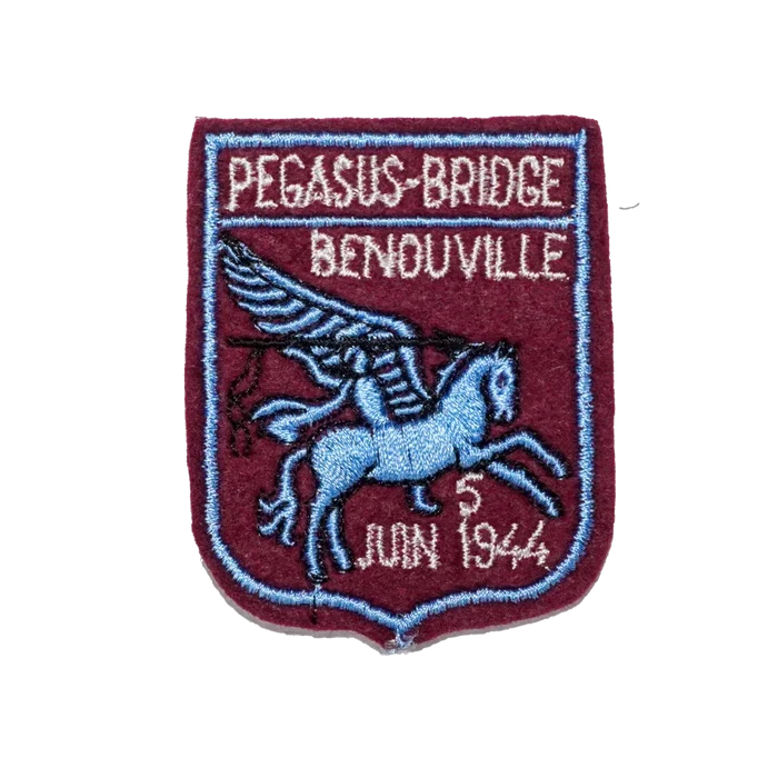 Pegasus Bridge at Bénouville, Normandy Commemorative Patch - Army & Outdoors - Flags, Badges & Insignia